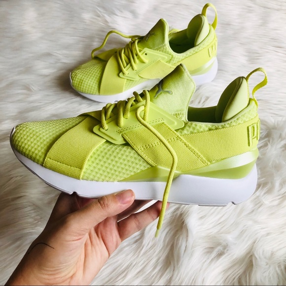 puma shoes neon green